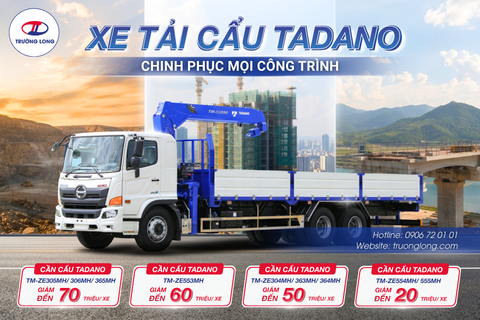 Xe tải cẩu Tadano - Chinh phục mọi công trình!