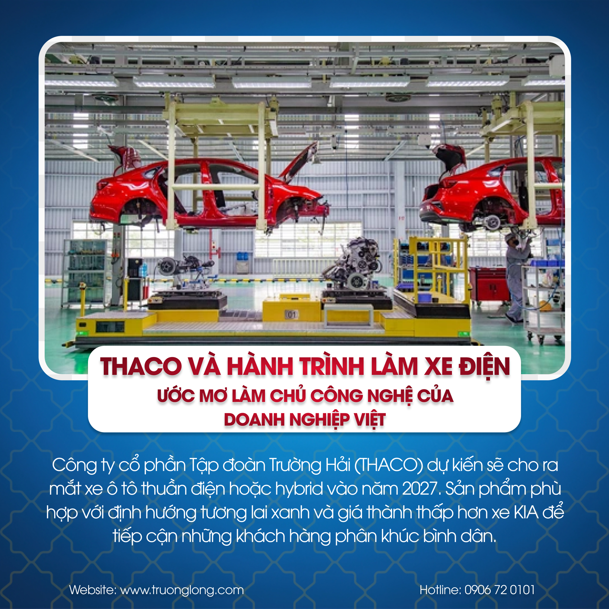 THACO LÀM XE ĐIỆN, BƯỚC NGOẶC MỚI CHO NGÀNH VẬN TẢI