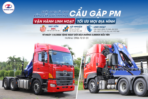 Lựa chọn xe tải cẩu gập PM - Lựa chọn nâng hạ thông minh