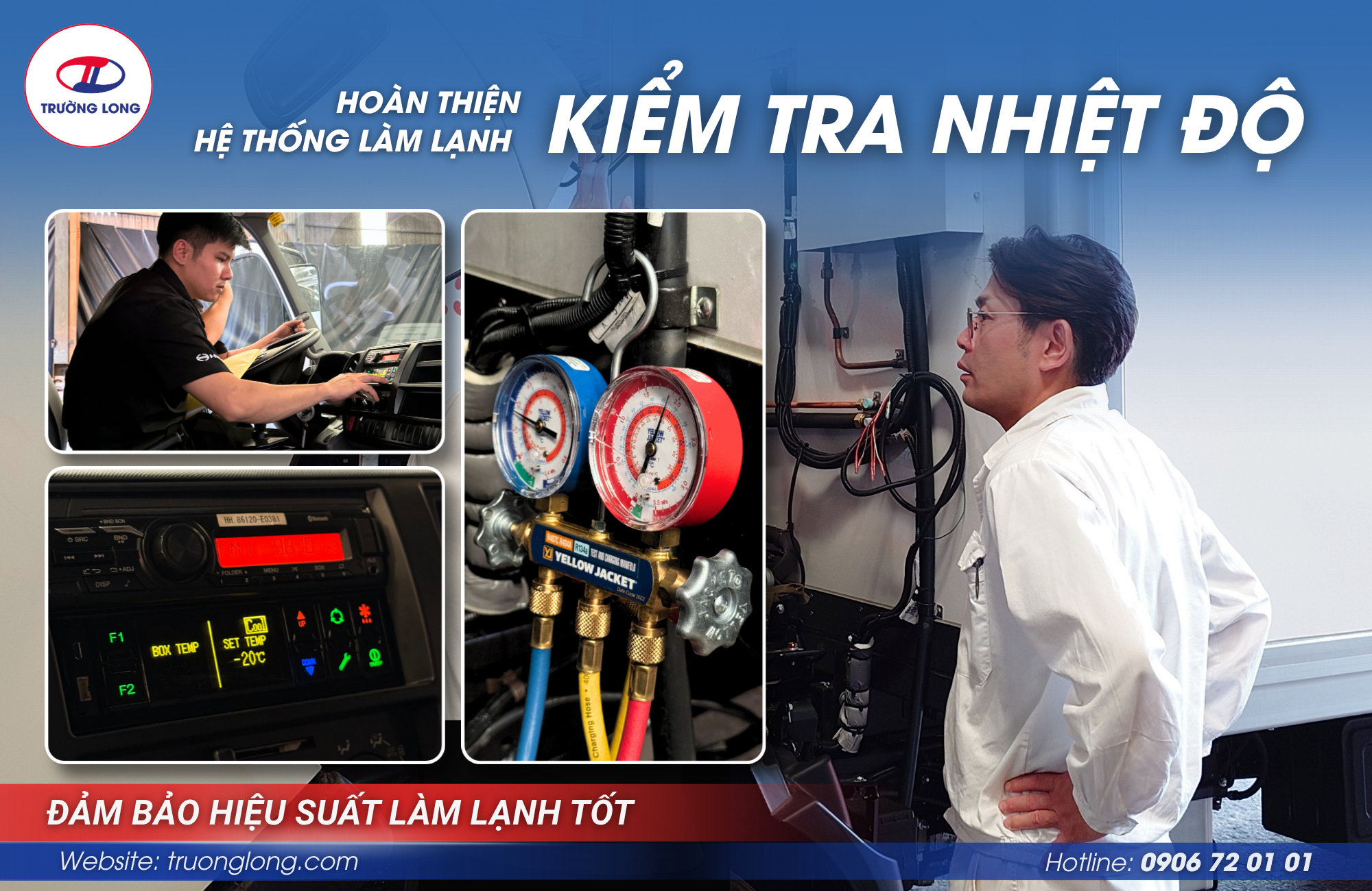Quy trình lắp đặt xe đông lạnh Topre máy lạnh Indonesia model FL32L