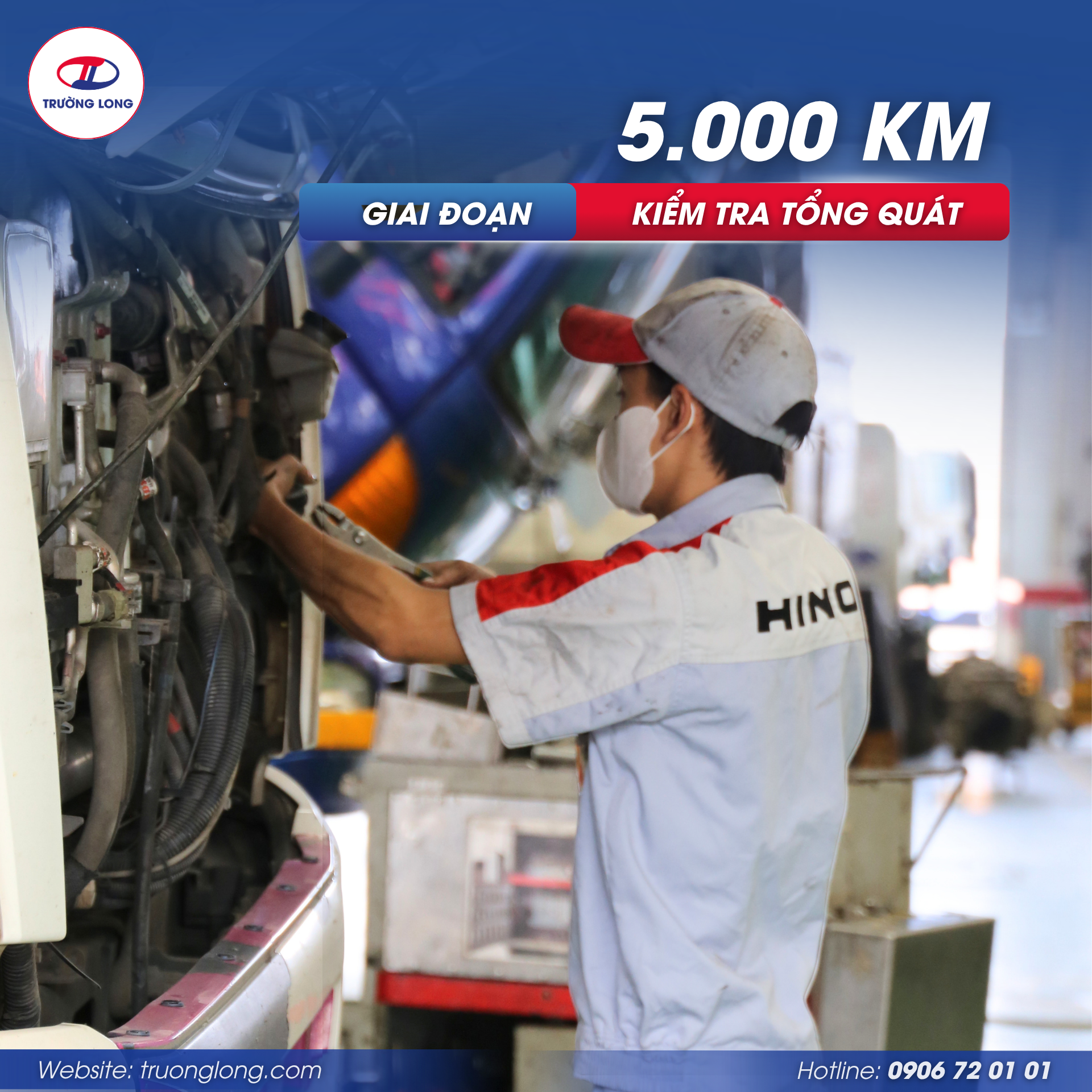 CÁC MỐC BẢO DƯỠNG QUAN TRỌNG CỦA XE TẢI HINO
