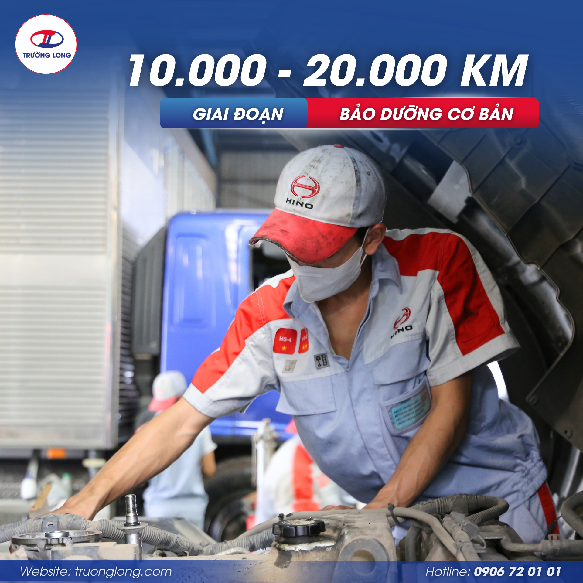 CÁC MỐC BẢO DƯỠNG QUAN TRỌNG CỦA XE TẢI HINO