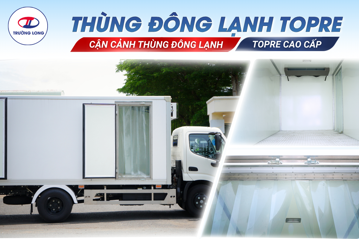 Cận cảnh hệ thống máy lạnh model Fl trên xe đông lạnh Topre