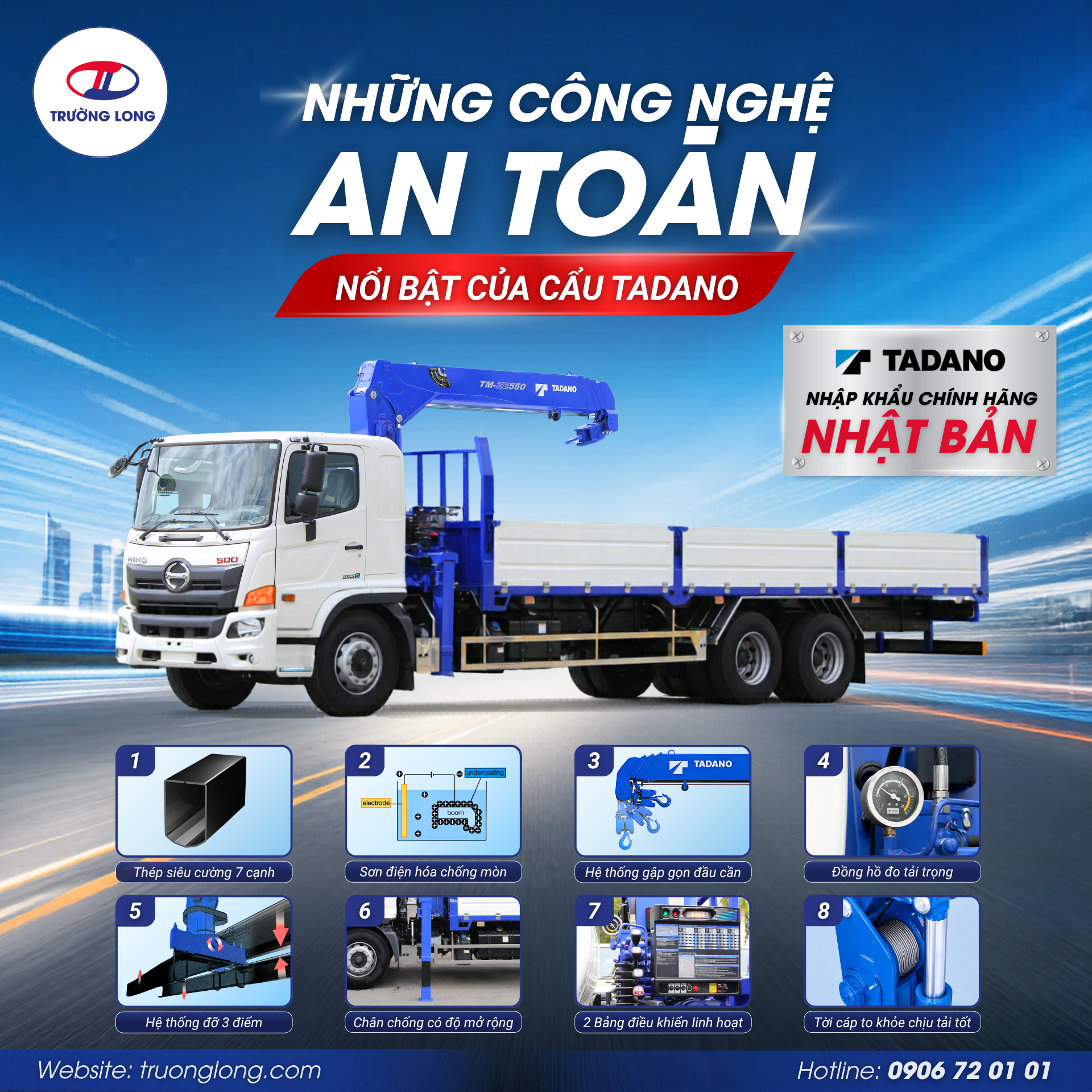 Những công nghệ an toàn của Tadano