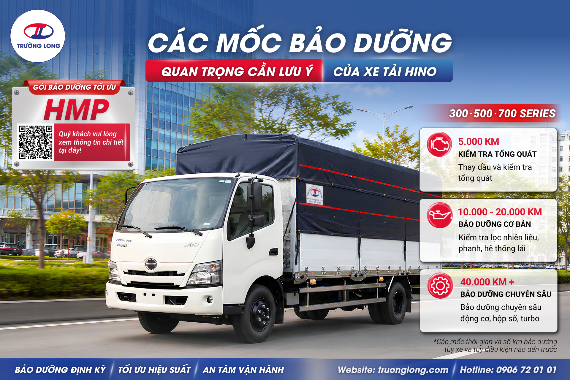 CÁC MỐC BẢO DƯỠNG QUAN TRỌNG CỦA XE TẢI HINO