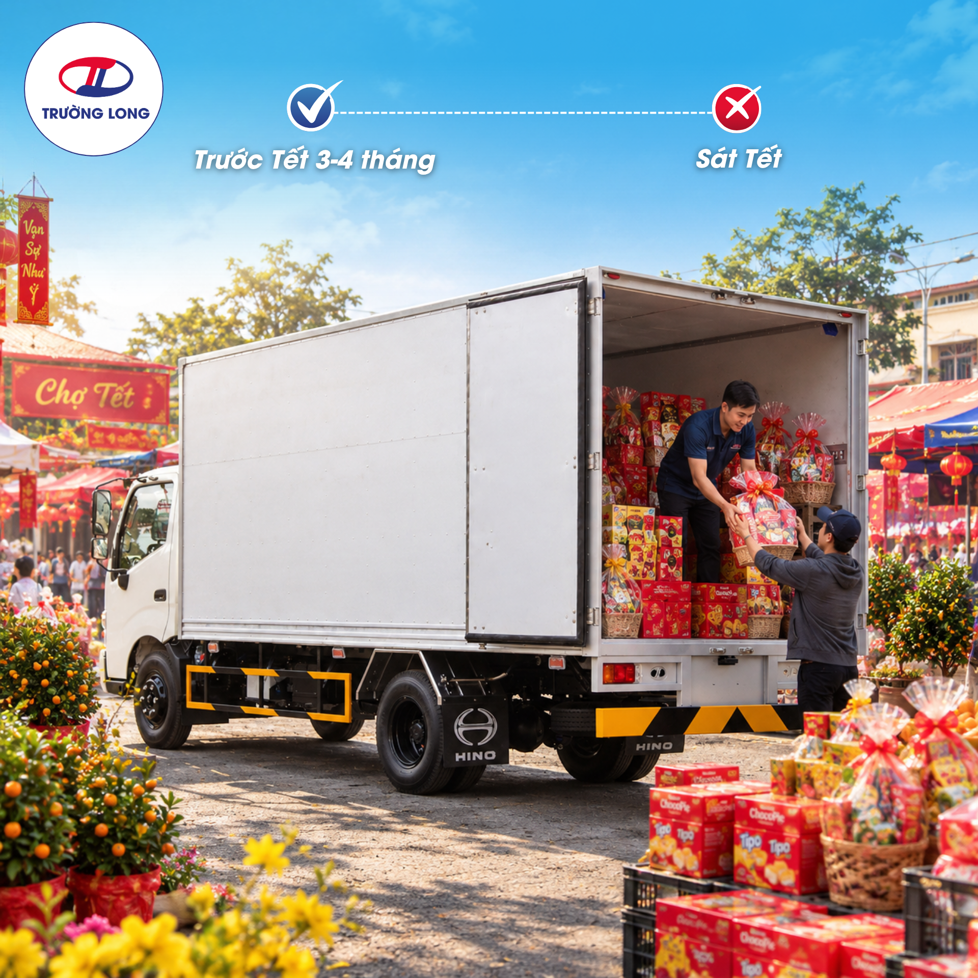 Thời điểm mua xe tải chạy Tết