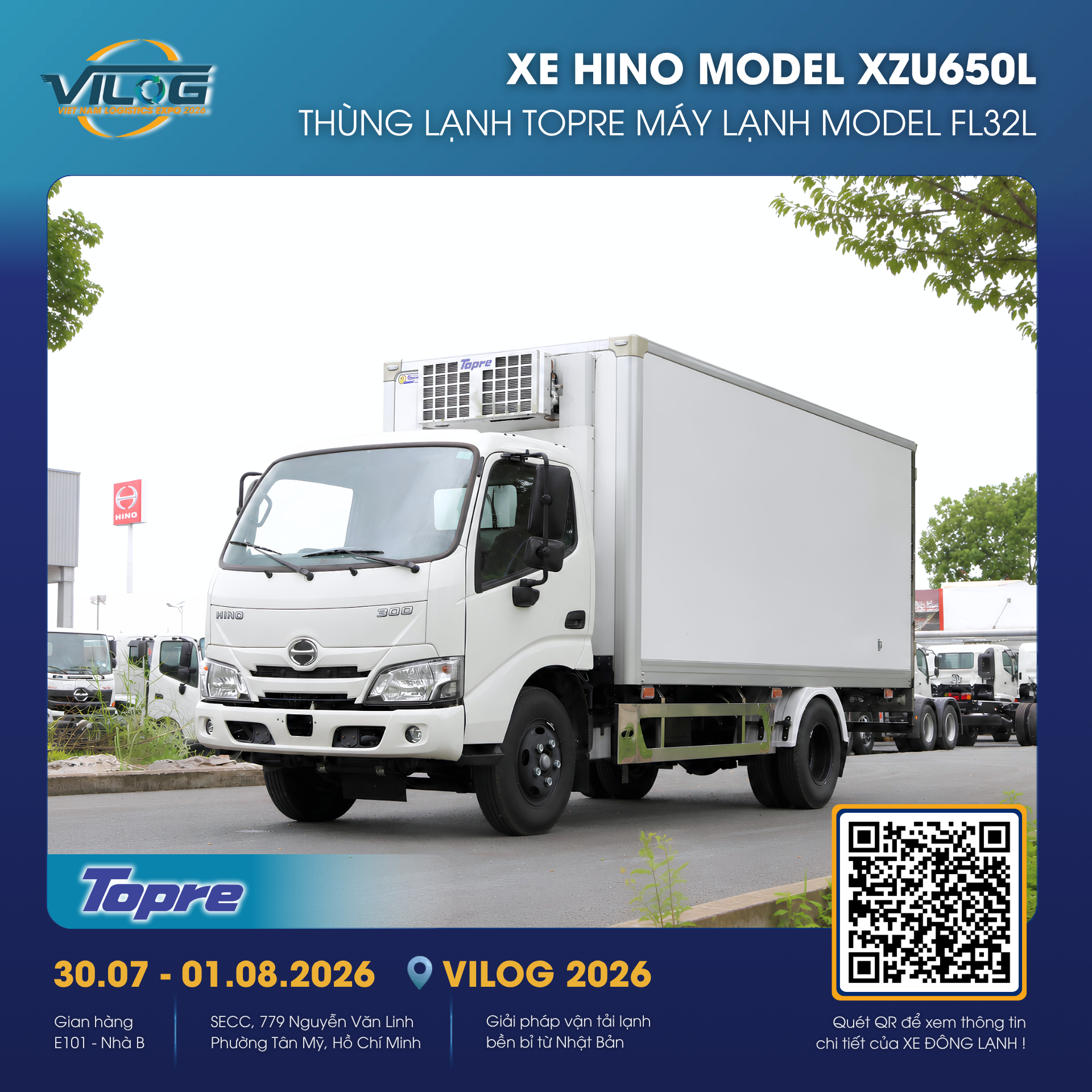 Xe đông lạnh Topre tại VILOG 2026