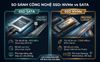 SSD NVMe và SSD SATA khác nhau như thế nào? Vì sao NVMe nhanh hơn?