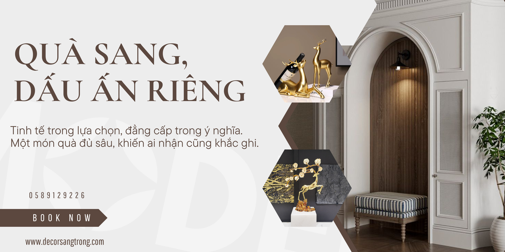 Xu hướng quà tặng decor sang trọng cho khách VIP, tân gia, doanh nhân Việt Nam hiện đại