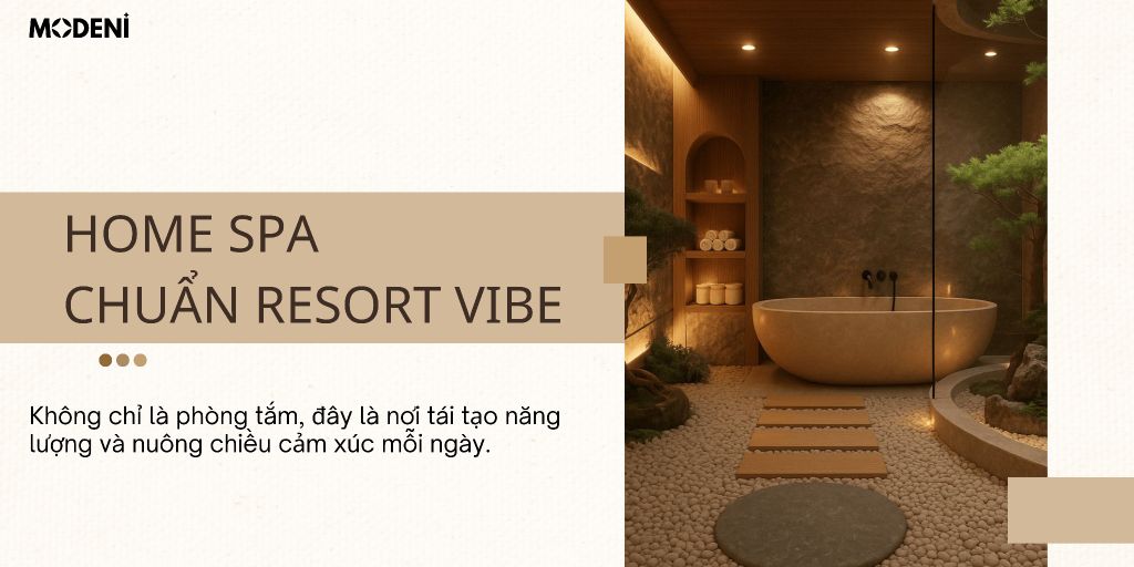 Đưa tinh thần resort vào phòng tắm, tinh tế từng góc, thư giãn đến từng cảm xúc.