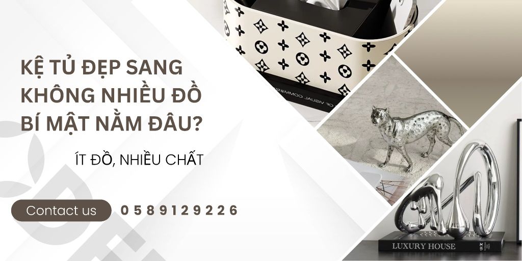 Bí kíp layout kệ tủ theo nguyên tắc tam giác nghệ thuật, tạo cảm giác cao cấp mà không cần nhiều đồ