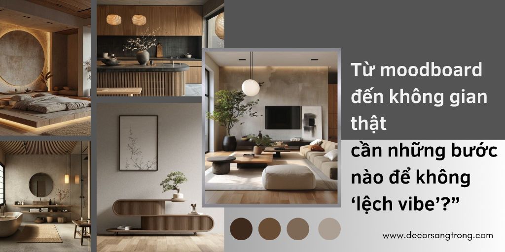 Từ Bảng Moodboard Đến Hiện Thực: Cách Tôi Hình Dung Và Thi Công Decor Hiện Đại Sang Trọng
