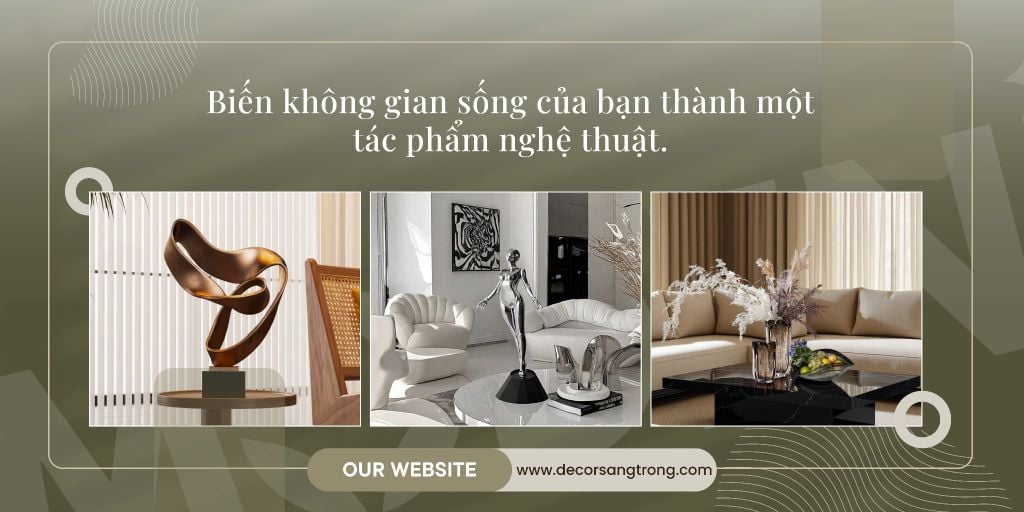 Biến Phòng Khách Thành Không Gian Tiếp Khách Penthouse: Kim Loại, Ánh Sáng Ấm và Điểm Nhấn Nghệ Thuật Tối Giản