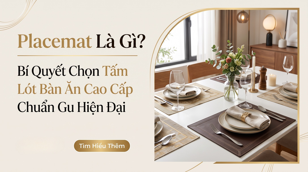 Placemat Là Gì? Bí Quyết Chọn Tấm Lót Bàn Ăn Cao Cấp Chuẩn Gu Hiện Đại
