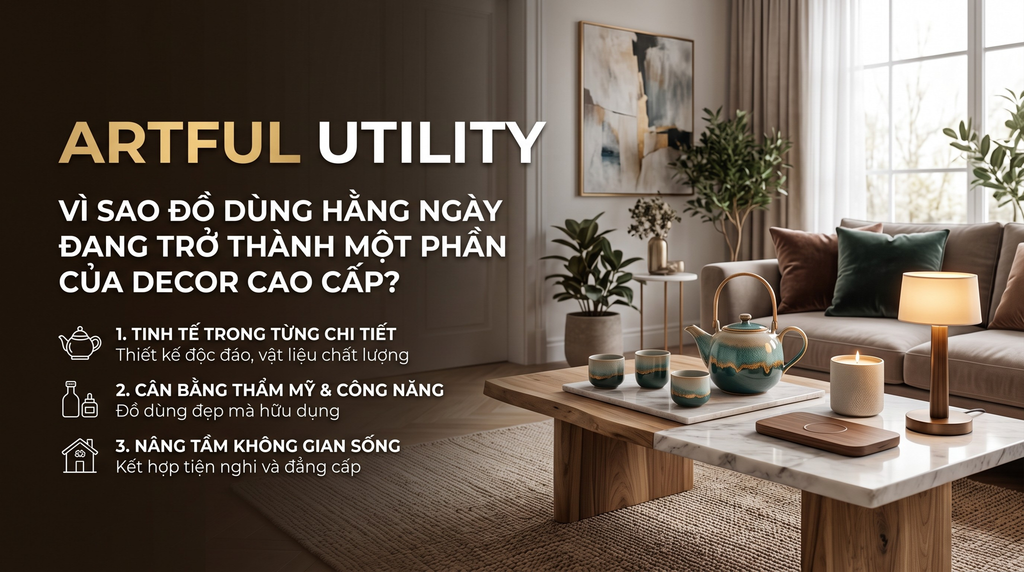 Artful Utility: Vì Sao Đồ Dùng Hằng Ngày Đang Trở Thành Một Phần Của Decor Cao Cấp?