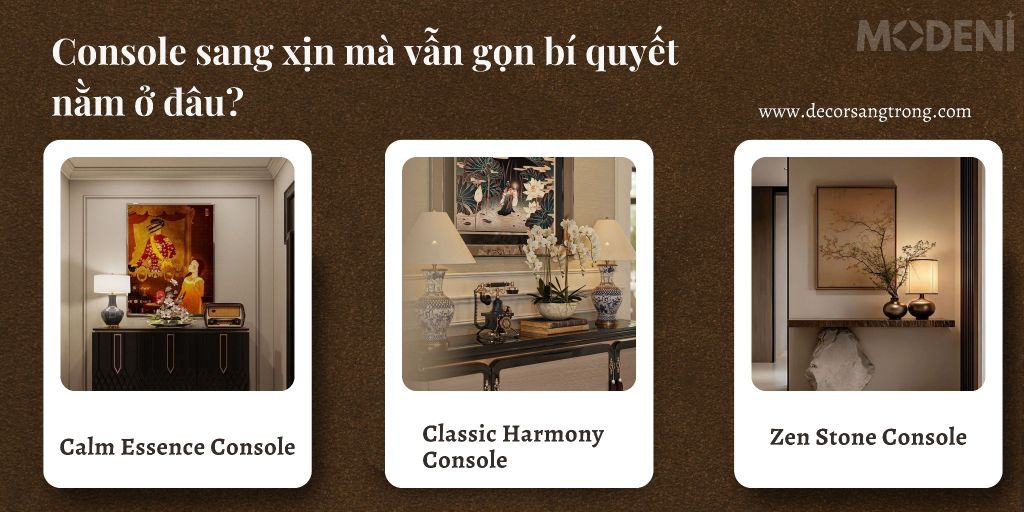 Nguyên tắc sắp xếp khay console tạo hiệu quả thị giác sang xịn mịn, giúp mọi góc nhà đều tỏa thần thái luxury