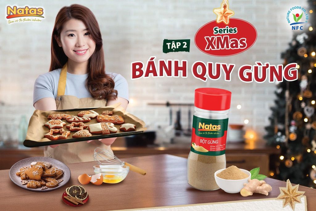 VÀO BẾP CÙNG NATAS - CÔNG THỨC CHẾ BIẾN BÁNH QUY GỪNG DỄ LÀM TẠI NHÀ