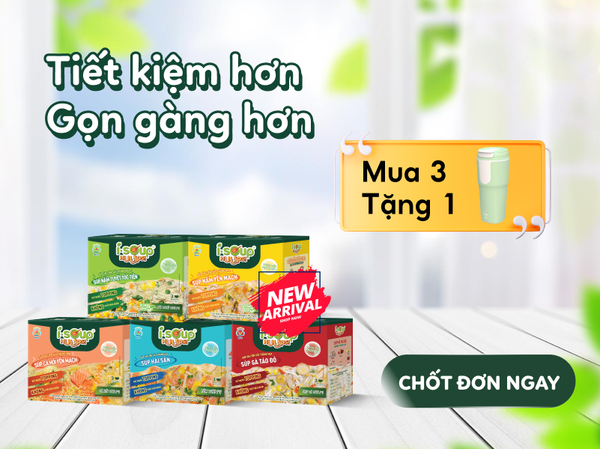 Ra mắt súp ăn liền I.SOUP HUUPS dạng hộp cùng với ưu đãi hấp dẫn