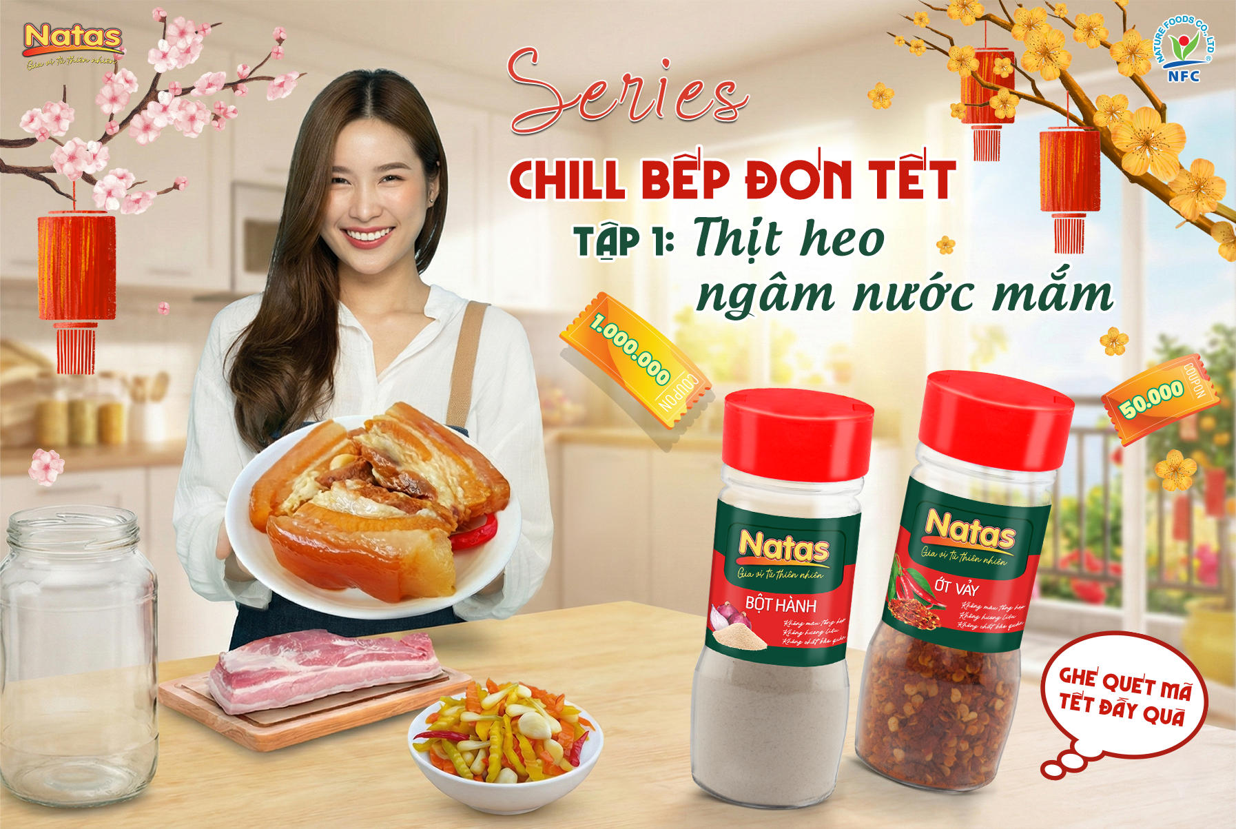 VÀO BẾP CÙNG NATAS: CÁCH LÀM THỊT BA CHỈ NGÂM NƯỚC MẮM - Món đãi khách ngày Tết đậm đà chuẩn vị