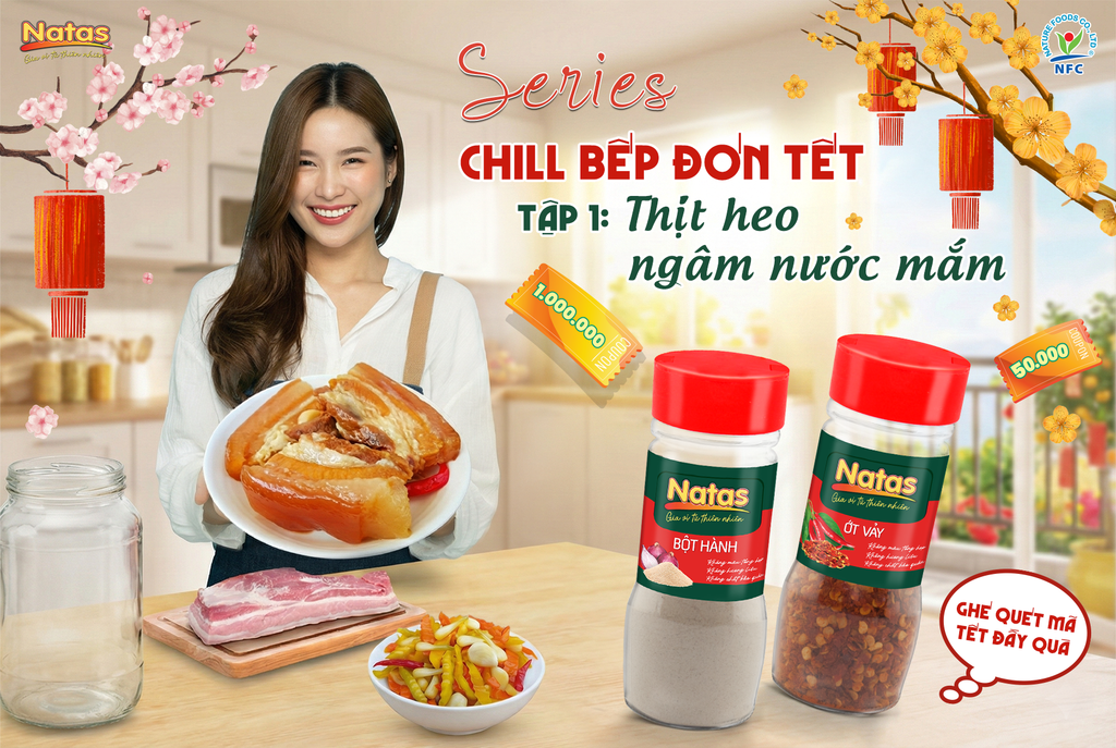VÀO BẾP CÙNG NATAS: CÁCH LÀM THỊT BA CHỈ NGÂM NƯỚC MẮM - Món đãi khách ngày Tết đậm đà chuẩn vị