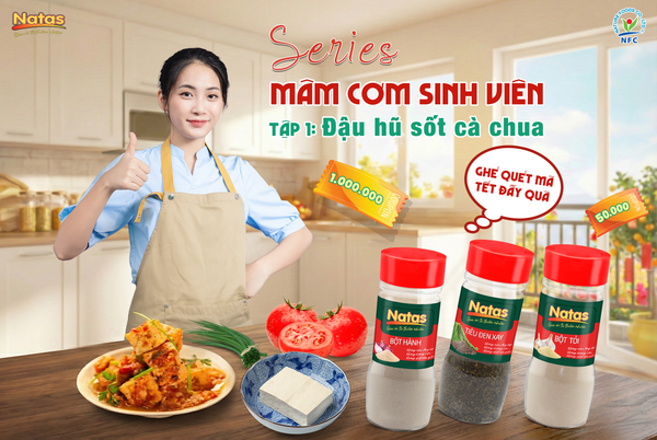 VÀO BẾP CÙNG NATAS: ĐẬU HŨ SỐT CÀ CHUA - Công thức nấu ăn cho sinh viên dễ làm tại nhà