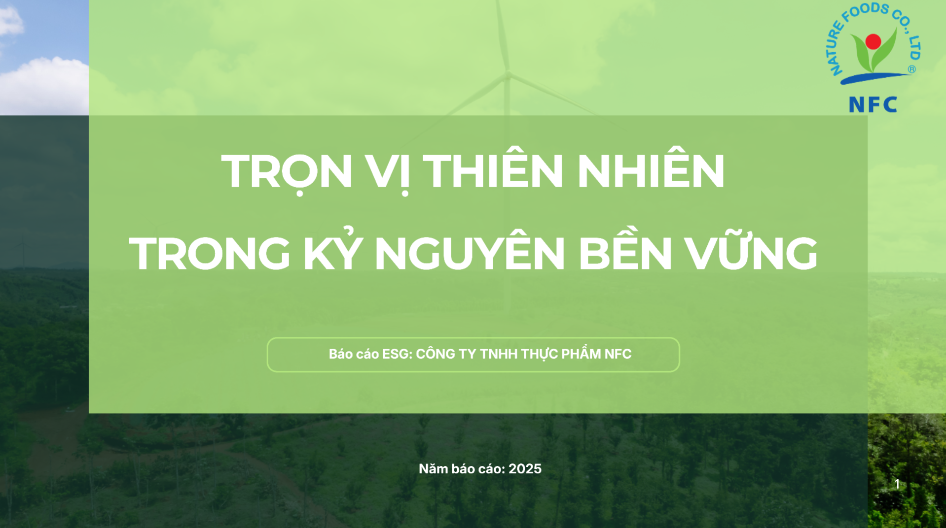 BÁO CÁO ESG 2025 - Trọn vị thiên nhiên trong kỷ nguyên bền vững