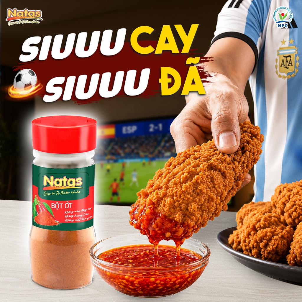 VÀO BẾP CÙNG NATAS – CÔNG THỨC GÀ RÁN SỐT CAY GIÒN RỤM, ĐẬM VỊ