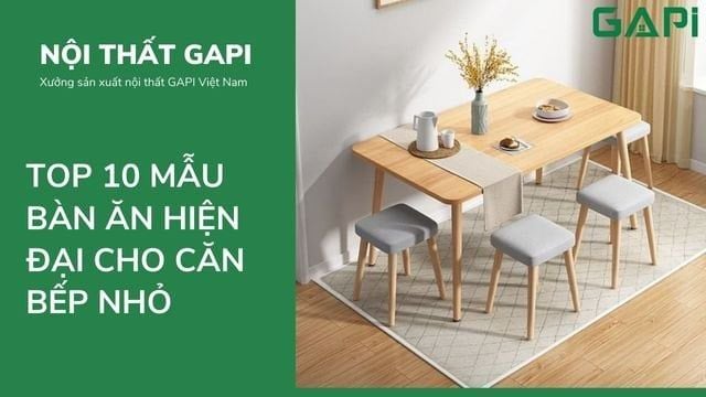 Top 10 Mẫu Bàn Ăn Hiện Đại Cho Căn Bếp Nhỏ