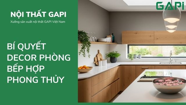 Bí Quyết Decor Phòng Bếp Hợp Phong Thủy