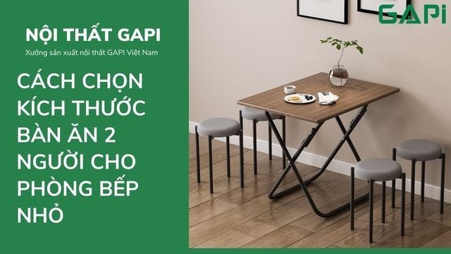 Cách Chọn Kích Thước Bàn Ăn 2 Người Cho Phòng Bếp Nhỏ