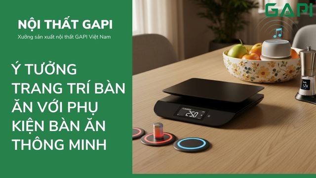 Ý tưởng trang trí bàn ăn với phụ kiện bàn ăn thông minh