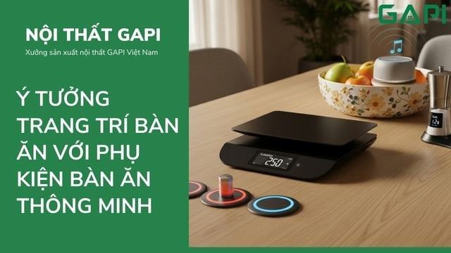 Ý tưởng trang trí bàn ăn với phụ kiện bàn ăn thông minh
