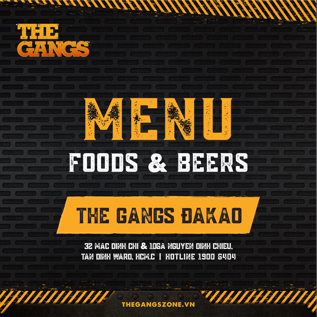 Menu - The Gangs Đakao (English)