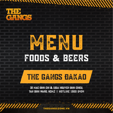 Menu - The Gangs Đakao (English)