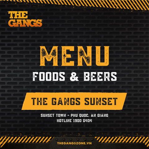 Menu - The Gangs Sunset (English)