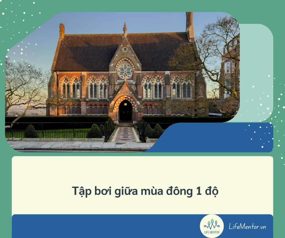 Tập bơi giữa mùa đông 1 độ