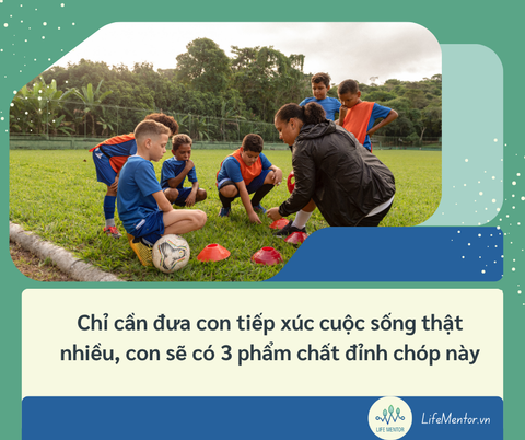 Chỉ cần đưa con tiếp xúc cuộc sống thật nhiều, con sẽ có 3 phẩm chất đỉnh chóp này