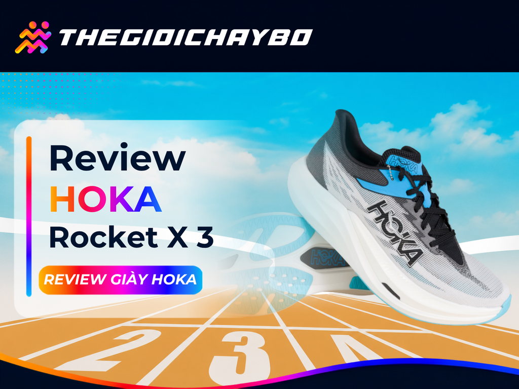 Review HOKA Rocket X 3: Khi Tốc Độ Đi Cùng Sự Ổn Định