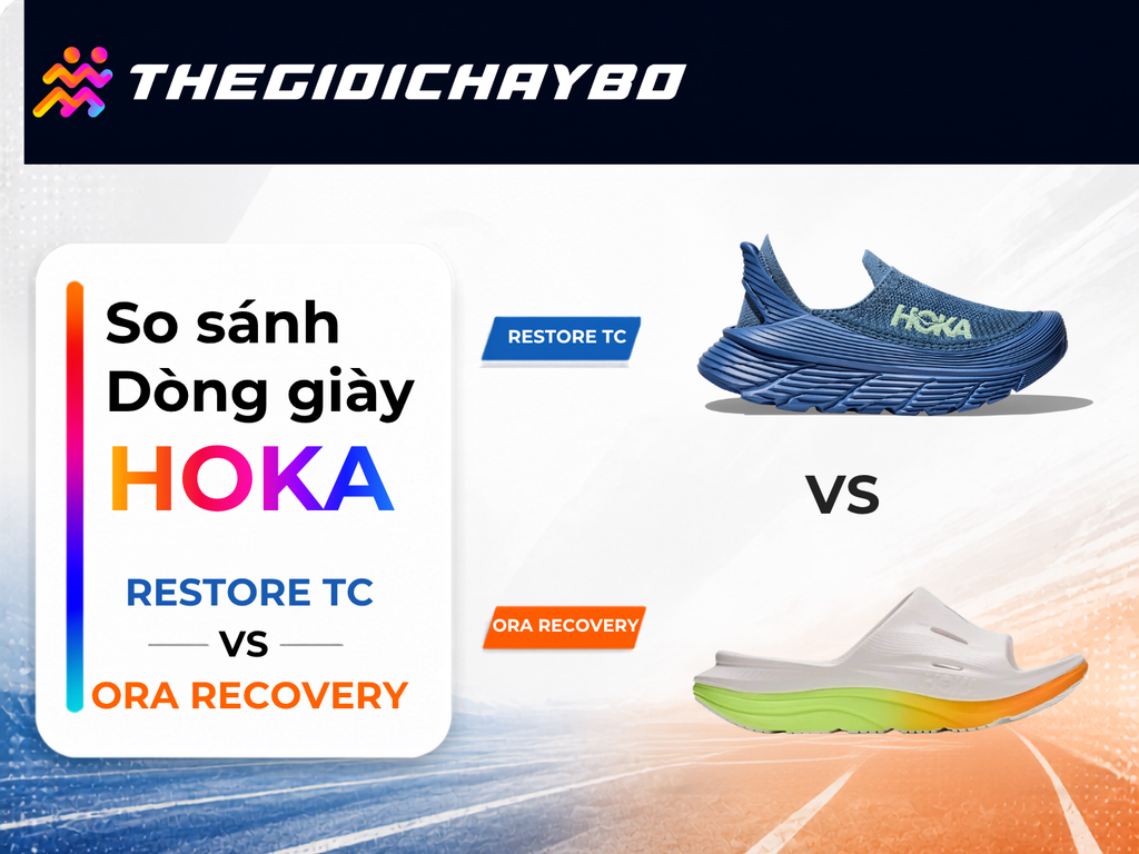 HOKA Restore TC Hay ORA Recovery: Chọn Giày Hay Dép Phục Hồi Sau Chạy?