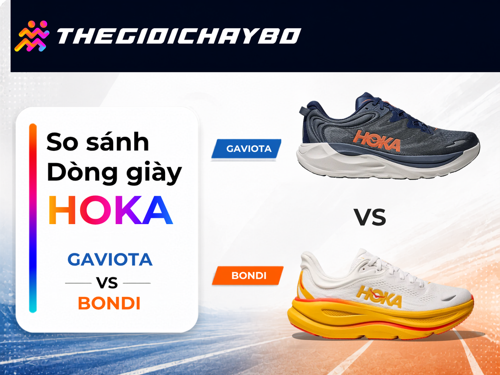 So Sánh HOKA Bondi Và Gaviota: Cùng Đệm Dày, Khác Biệt Nằm Ở Đâu?