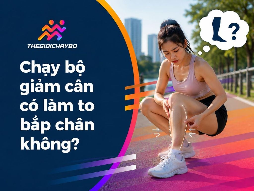 Chạy bộ giảm cân có làm to bắp chân không? Sự thật cần biết