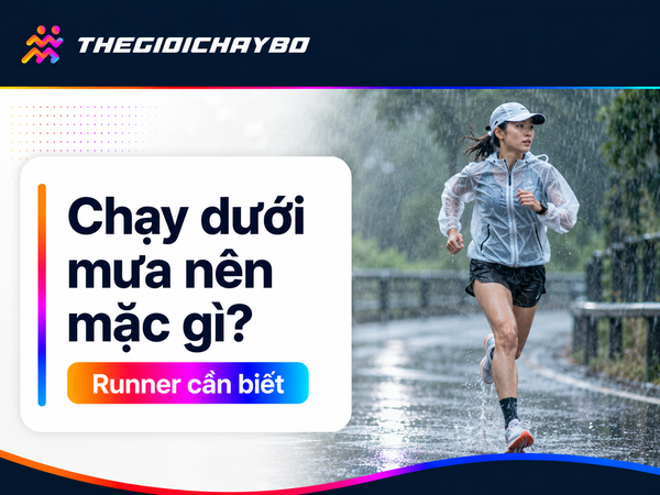 Chạy dưới mưa nên mặc gì? Cách chọn đồ và sản phẩm gợi ý tại TGCB