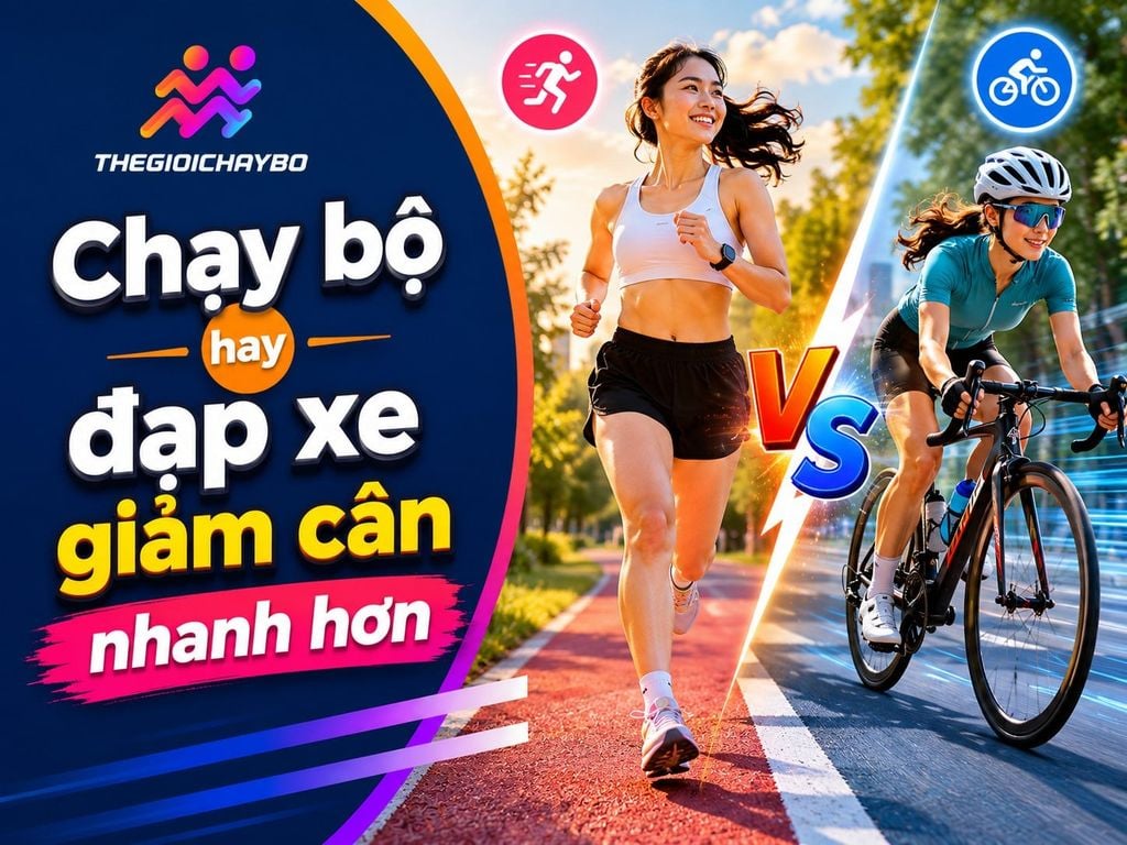 Chạy bộ hay đạp xe giảm cân nhanh hơn