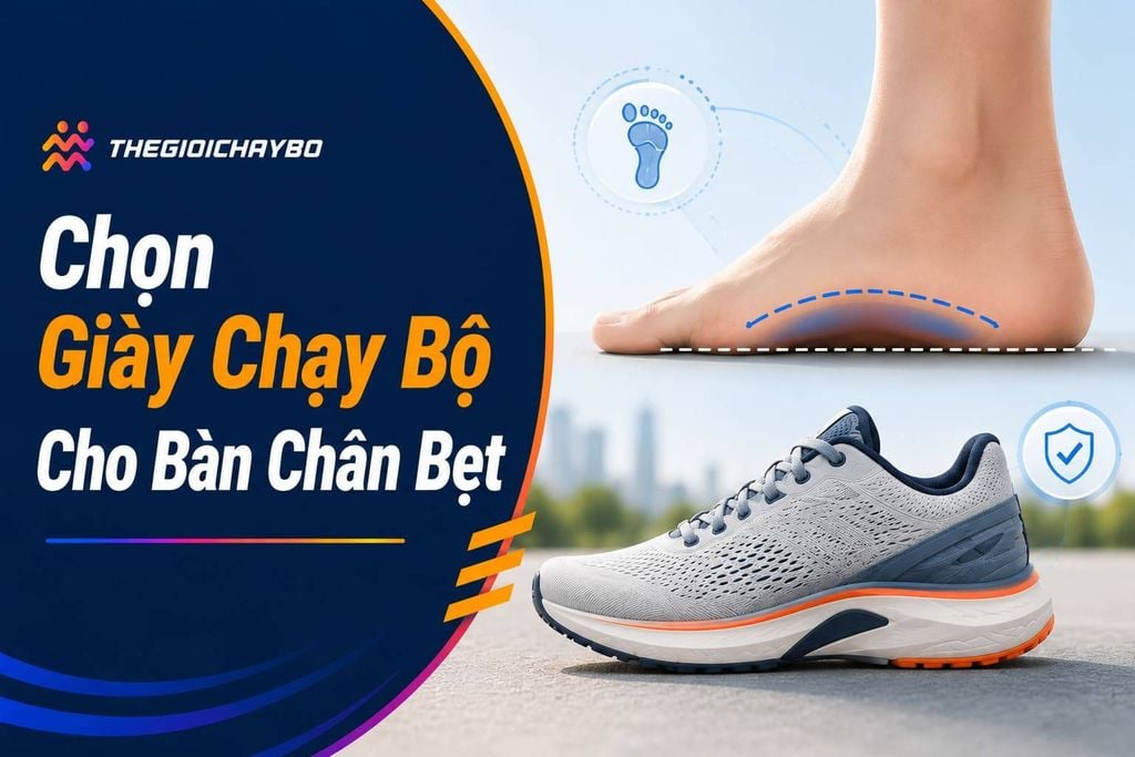 Các cách chọn giày chạy bộ cho bàn chân bẹt