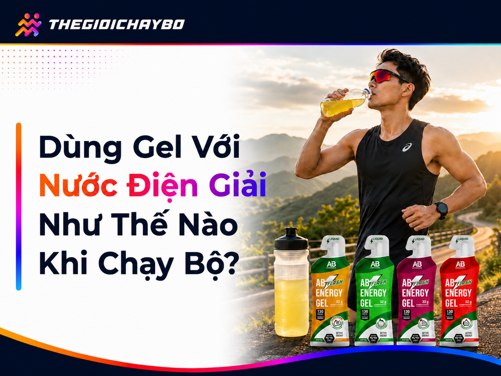 Dùng Gel Với Nước Điện Giải Như Thế Nào Khi Chạy Bộ?