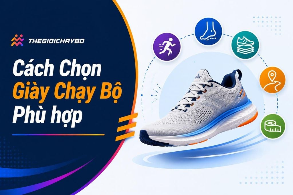 Hướng dẫn cách chọn giày chạy bộ thể thao phù hợp với chân