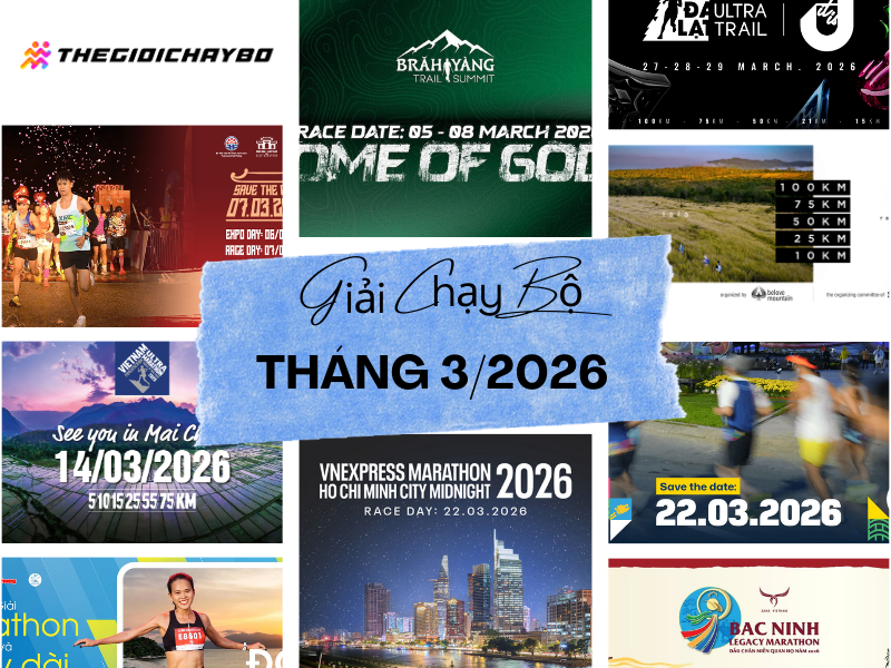Tổng Hợp Các Giải Chạy Bộ Tháng 3/2026 Đầy Đủ Nhất