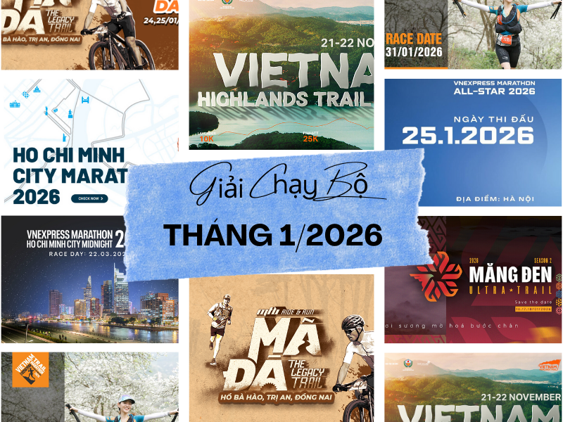 Tổng Hợp Các Giải Chạy Bộ Tháng 1/2026 Mới Nhất