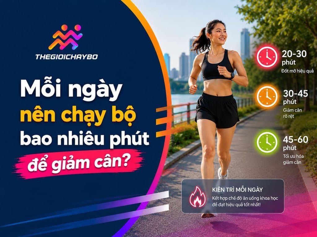 Mỗi ngày nên chạy bộ bao nhiêu phút để giảm cân? 30 phút hay 60 phút?