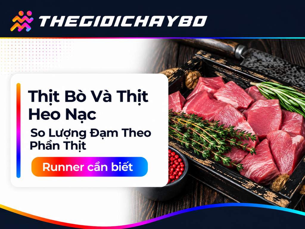 Thịt Bò Và Thịt Heo Nạc: So Lượng Đạm Theo Phần Thịt